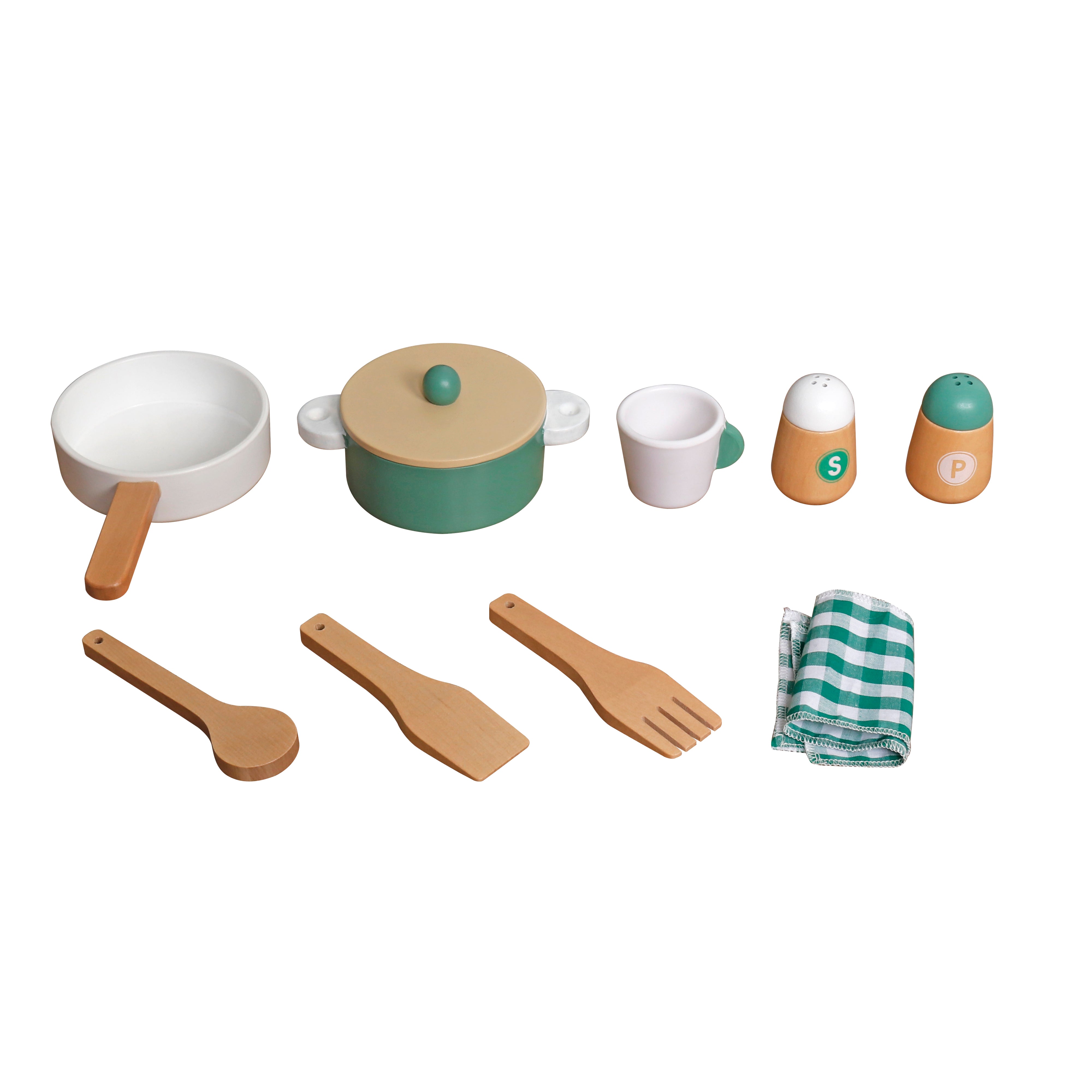 Children's Wooden Kitchen GINGER HOME with Electronic Hotplates with Lights and Sounds, 91x31x90 cm