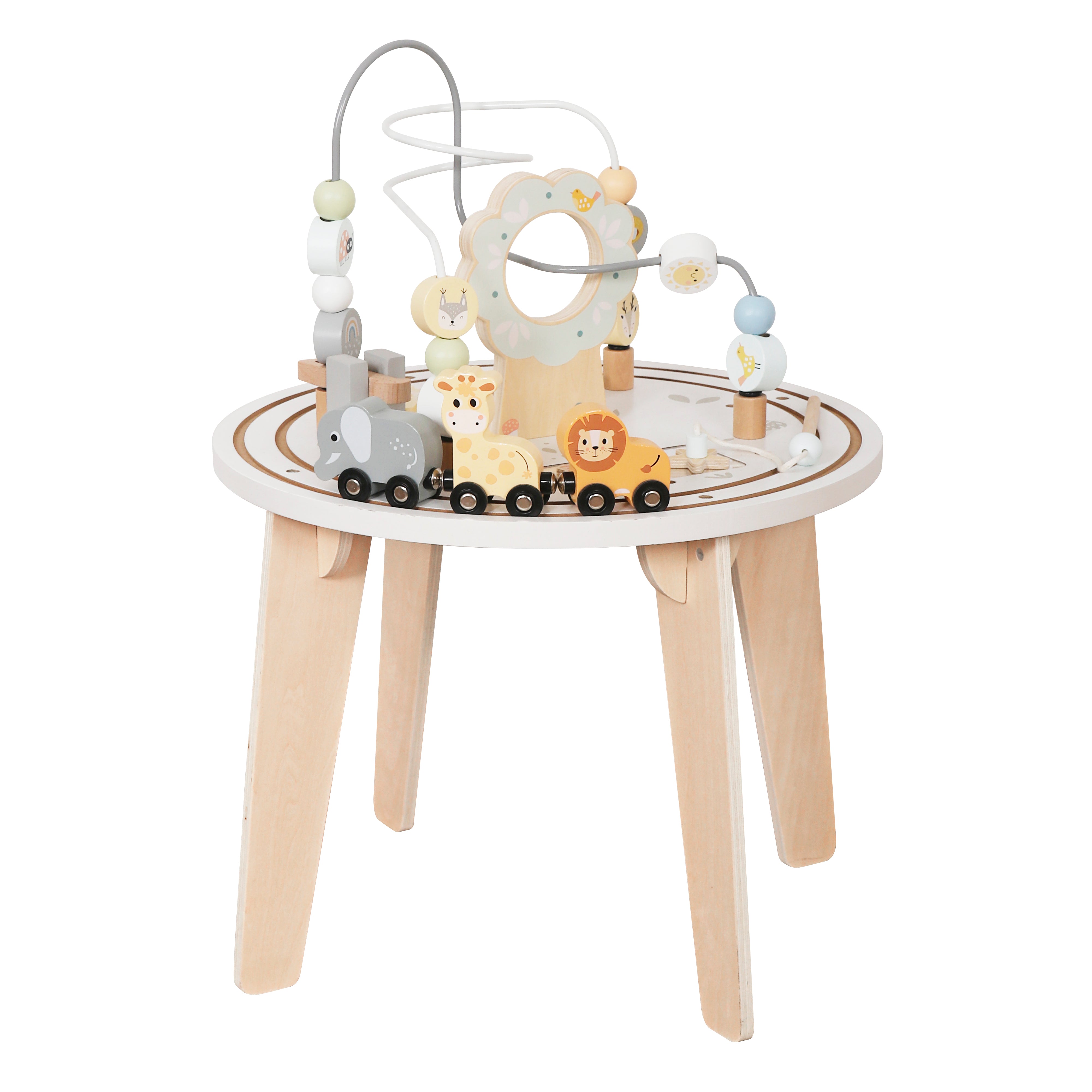 Children's Wooden Educational Toy - Bead Maze Table, GINGER HOME, 40x40x54 cm