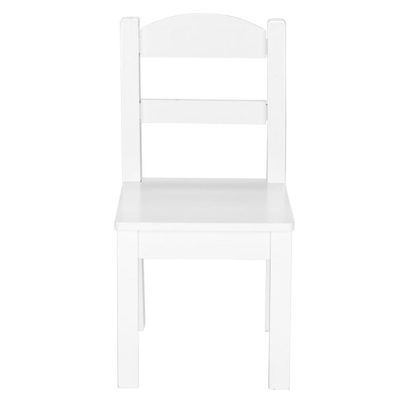 Детски Комплект Маса с 4 Стола GINGER HOME, Дърво, Бял, 66x56x48 см
