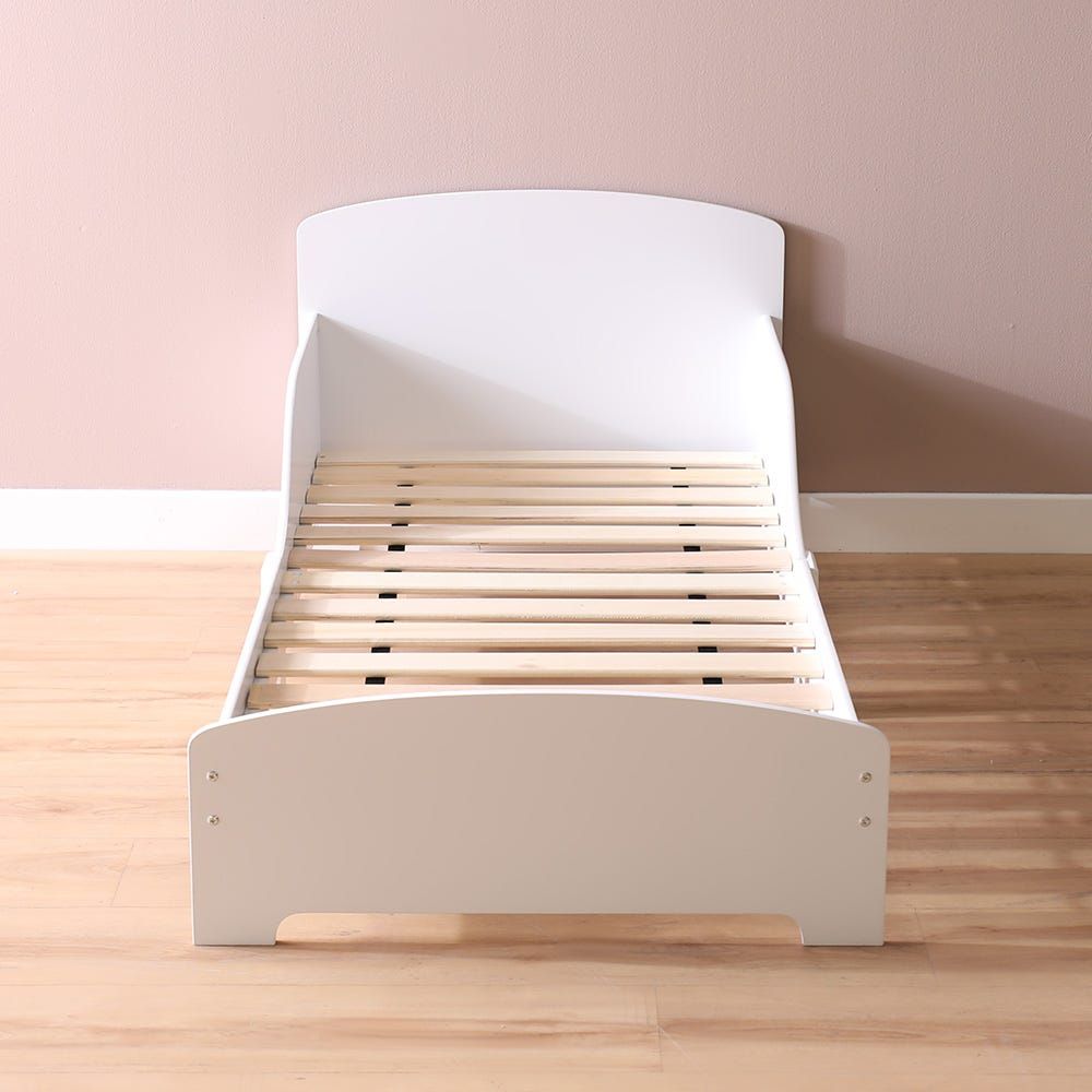 Children's Wooden Bed with Protection and Mattress Frame 140/70 cm – GINGER HOME