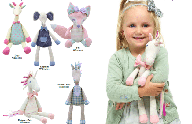 Wilberry Парцалена кукла Бела 45 см.