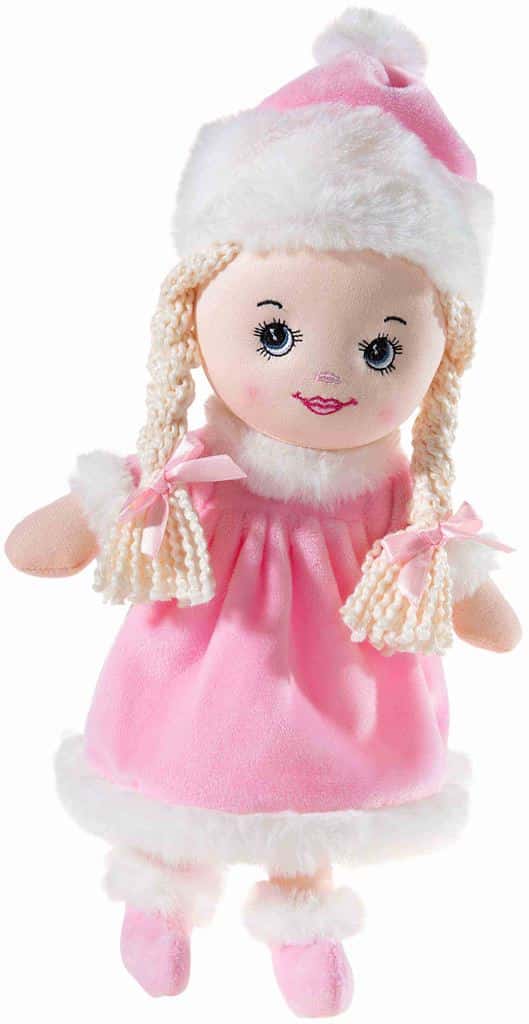 Мека кукла Анушка със зимни дрехи 30 см