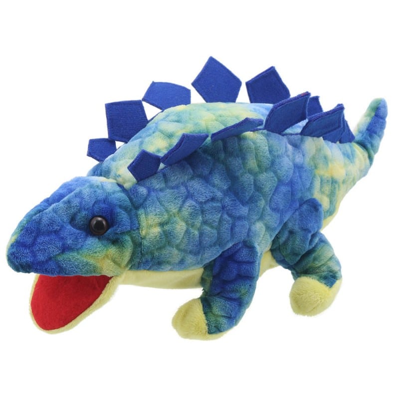 Glove doll Blue Stegosaurus 35 cm.