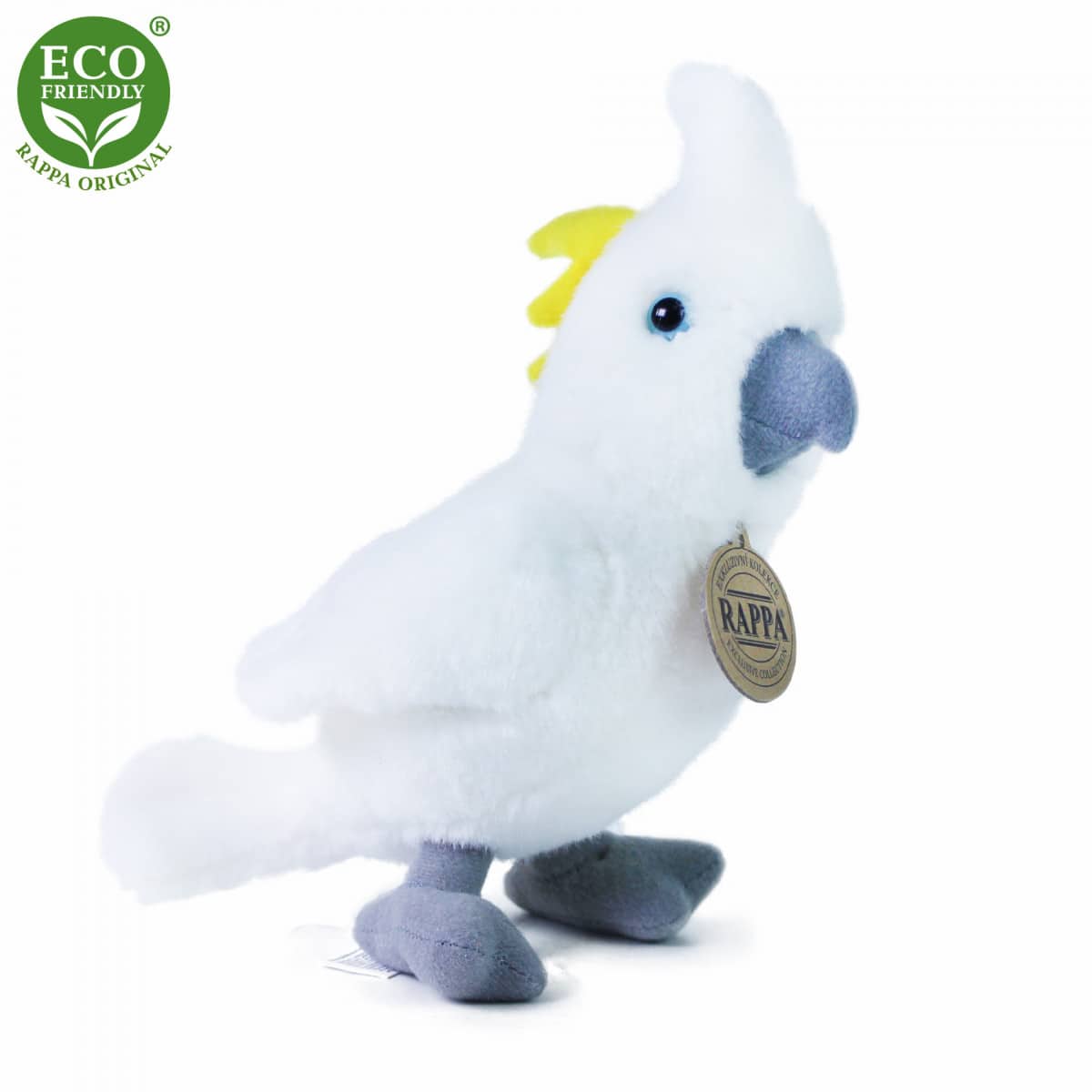 Плюшен Папагал Какаду бял 18 см.