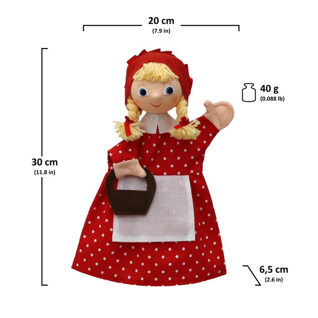 Кукла за театър Червената шапчица 30 см.