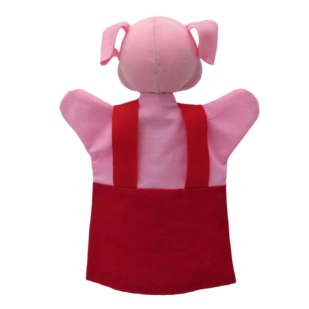 Puppet for theater Piggy red 26 cm.