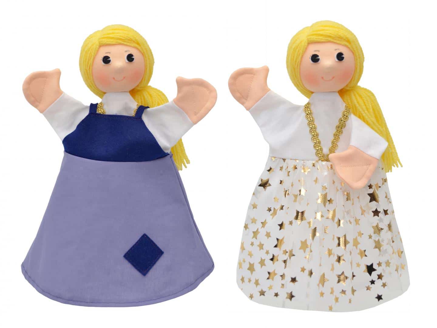 Кукла за театър 2 в 1 Пепеляшка 30 см.