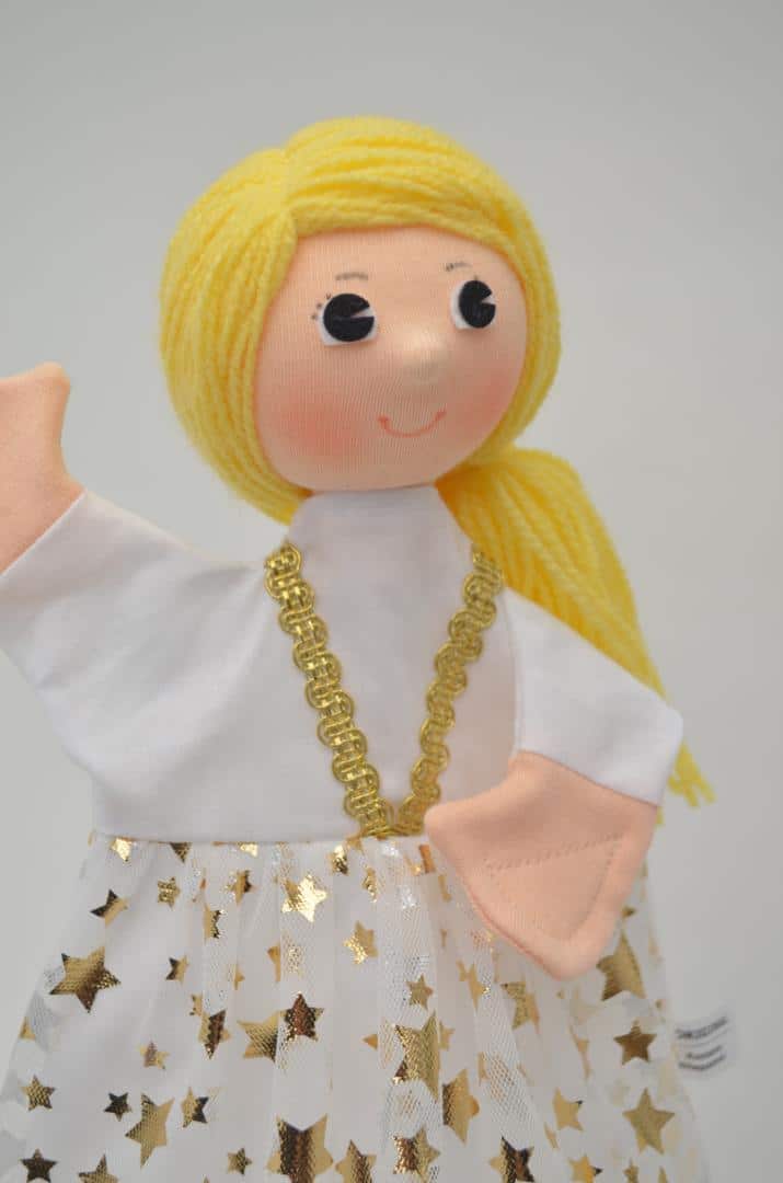 Кукла за театър 2 в 1 Пепеляшка 30 см.