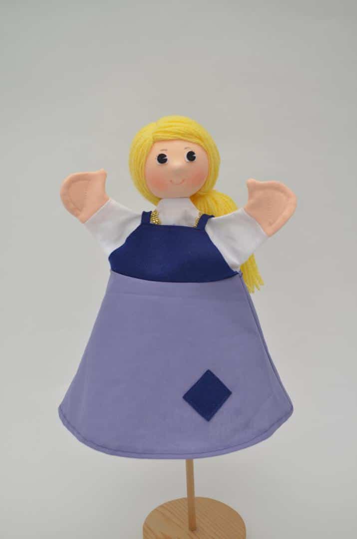 Кукла за театър 2 в 1 Пепеляшка 30 см.