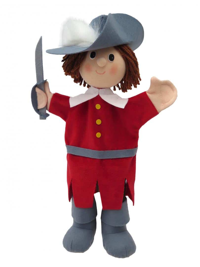 Musketeer theater doll 34 cm.