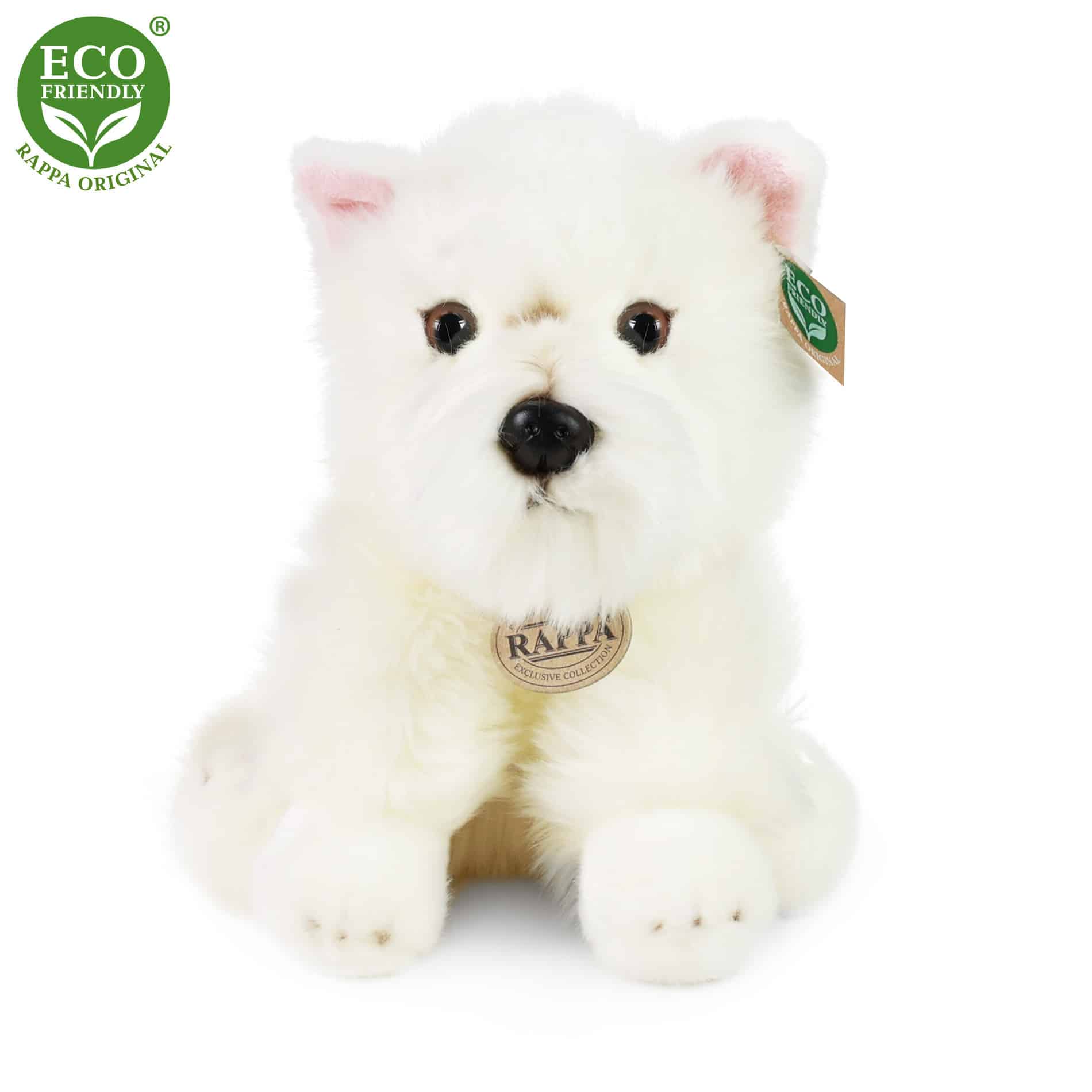 Плюшено Куче Западнохайландски бял териер седящо 30 см.