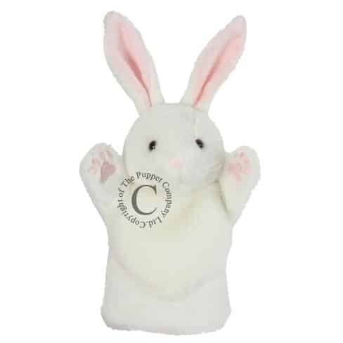 Glove puppet for puppet theater White Rabbit