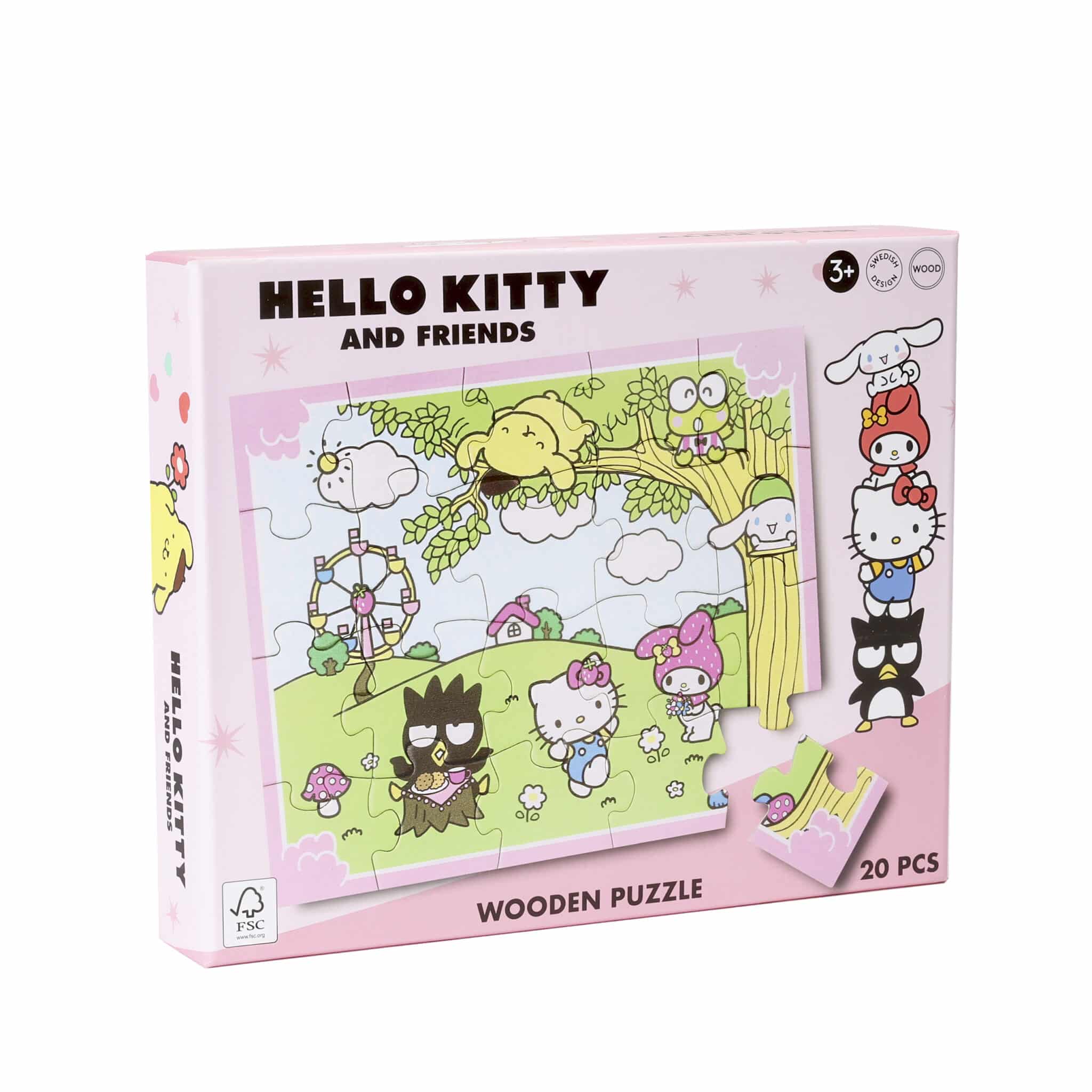 Дървен пъзел Hello Kitty 20 части