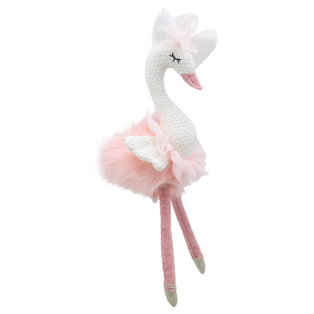 Wilberry Парцалена кукла Лебед в розово 30 см.