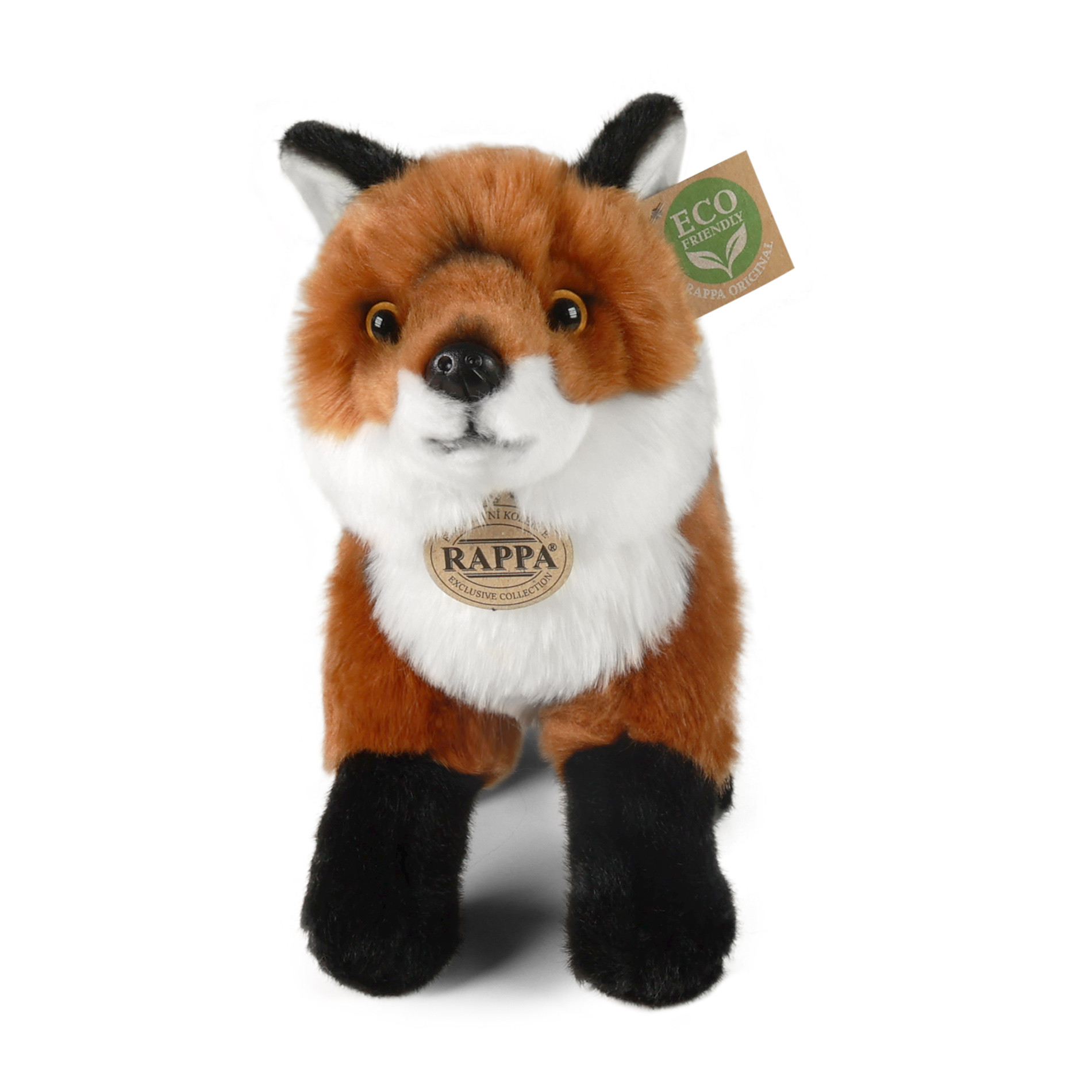 Plush fox standing 30 cm.