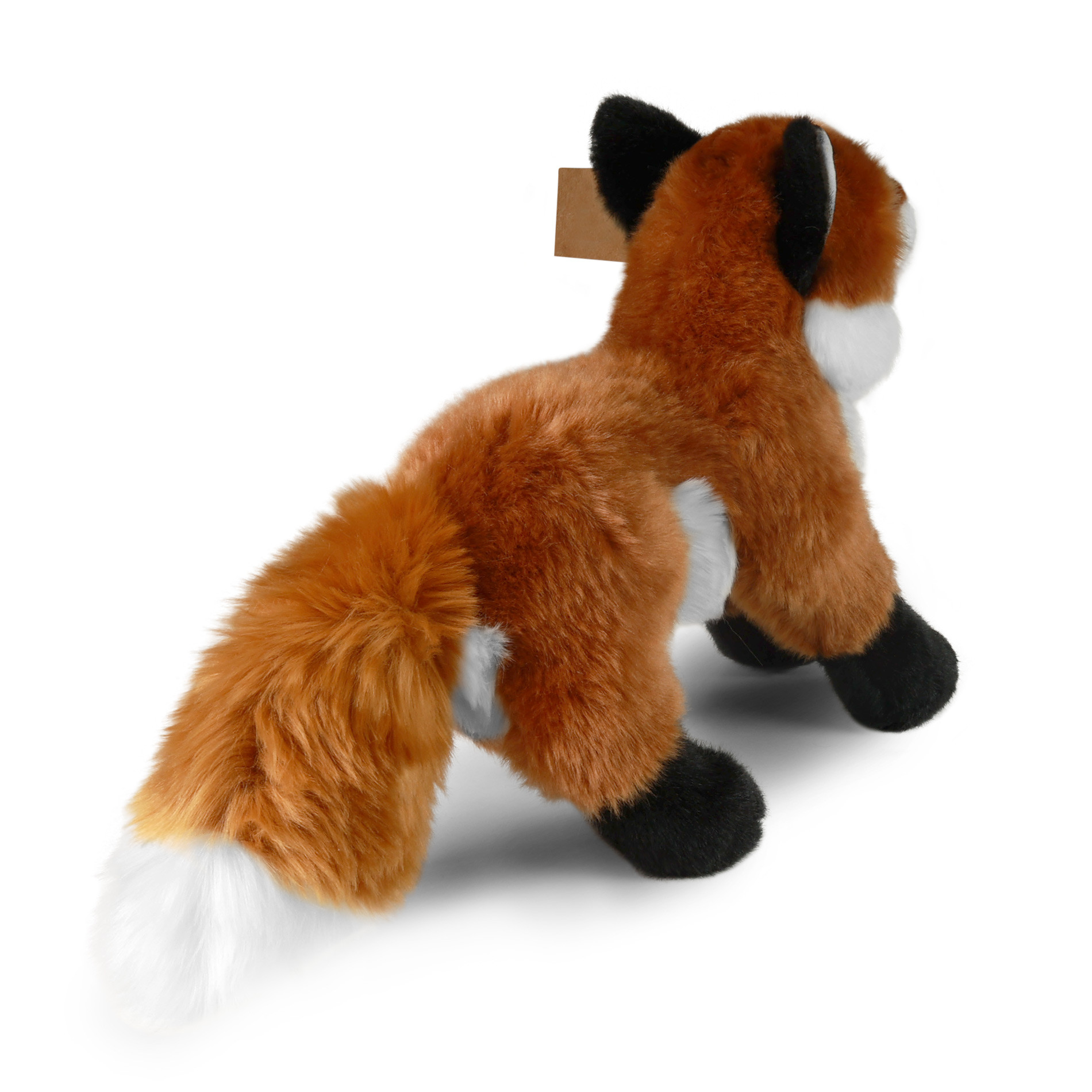 Plush fox standing 30 cm.