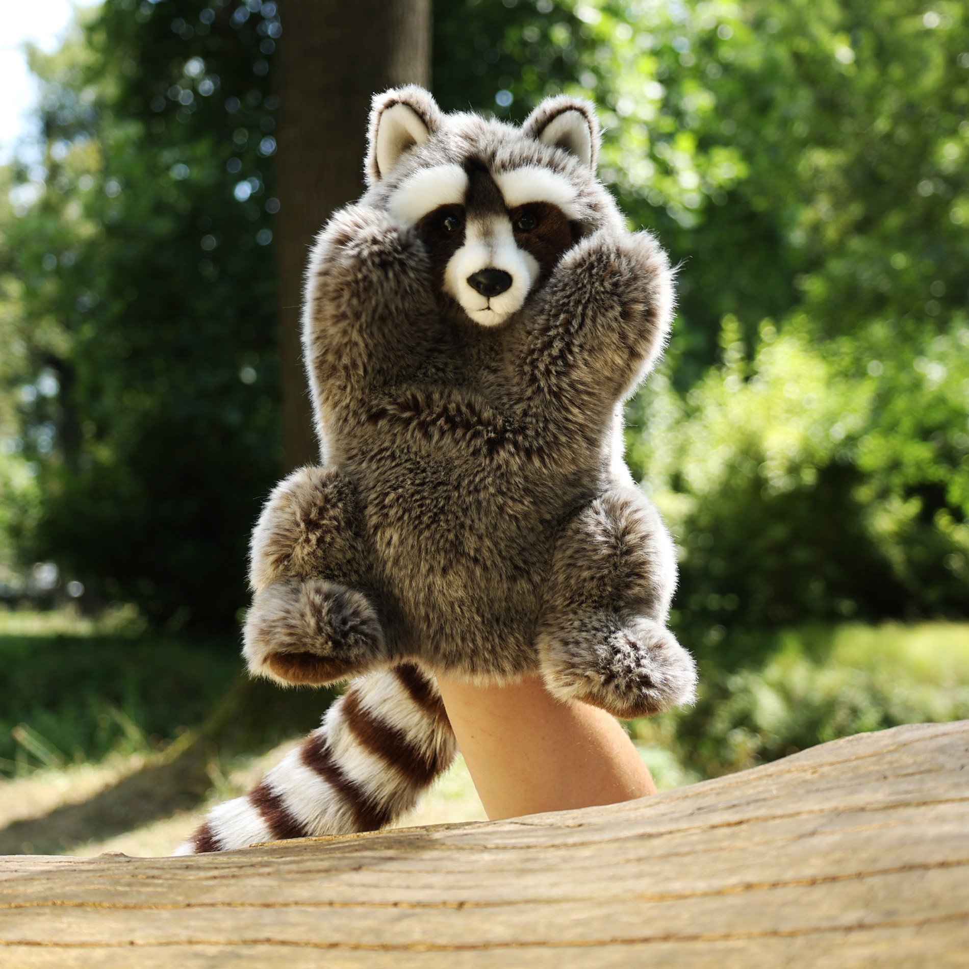 Puppet for theater Raccoon 28 cm.