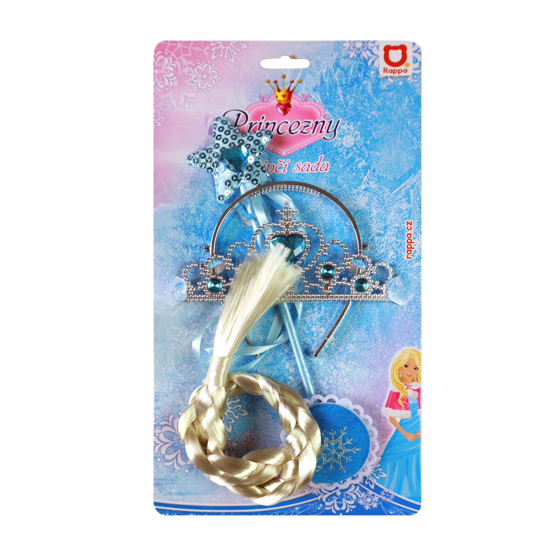 Blue princess set with braid