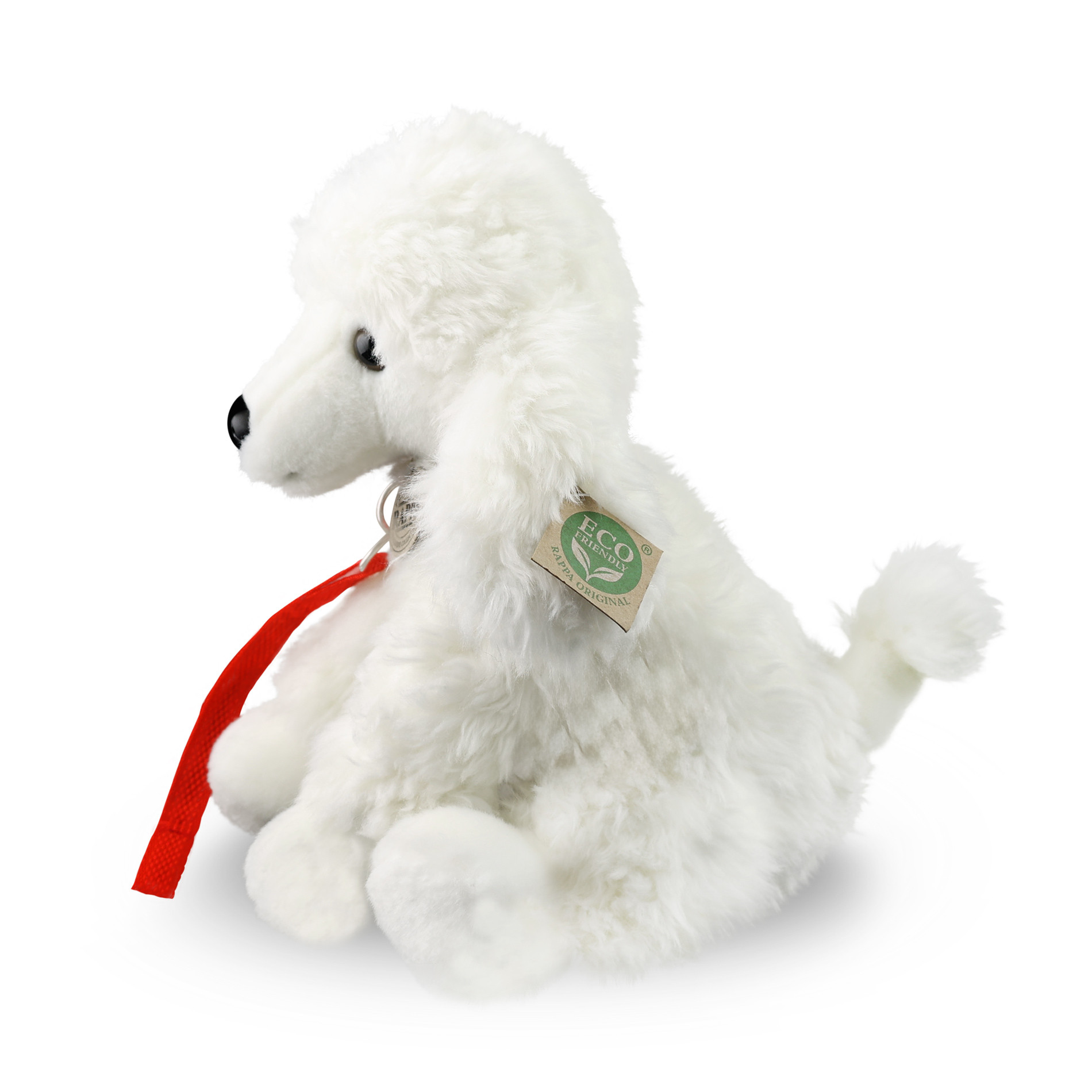 Plush Poodle Dog with leash 28 cm.