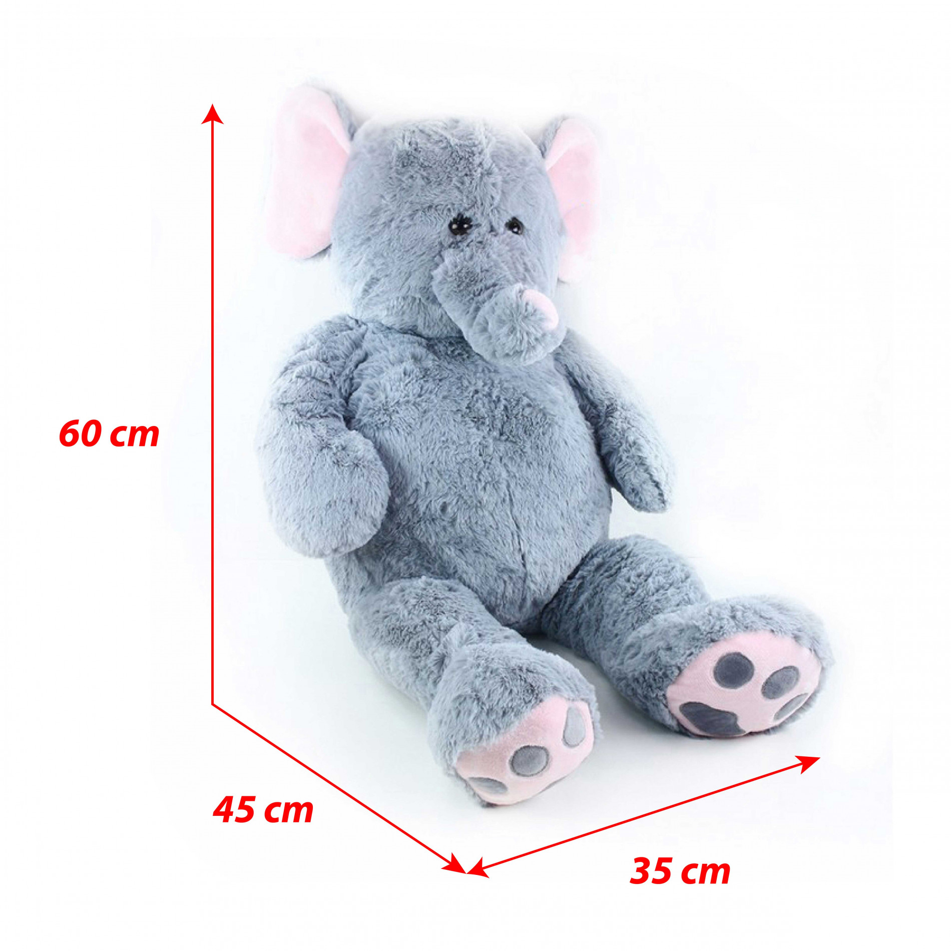 Large plush elephant Bimbo 100 cm.