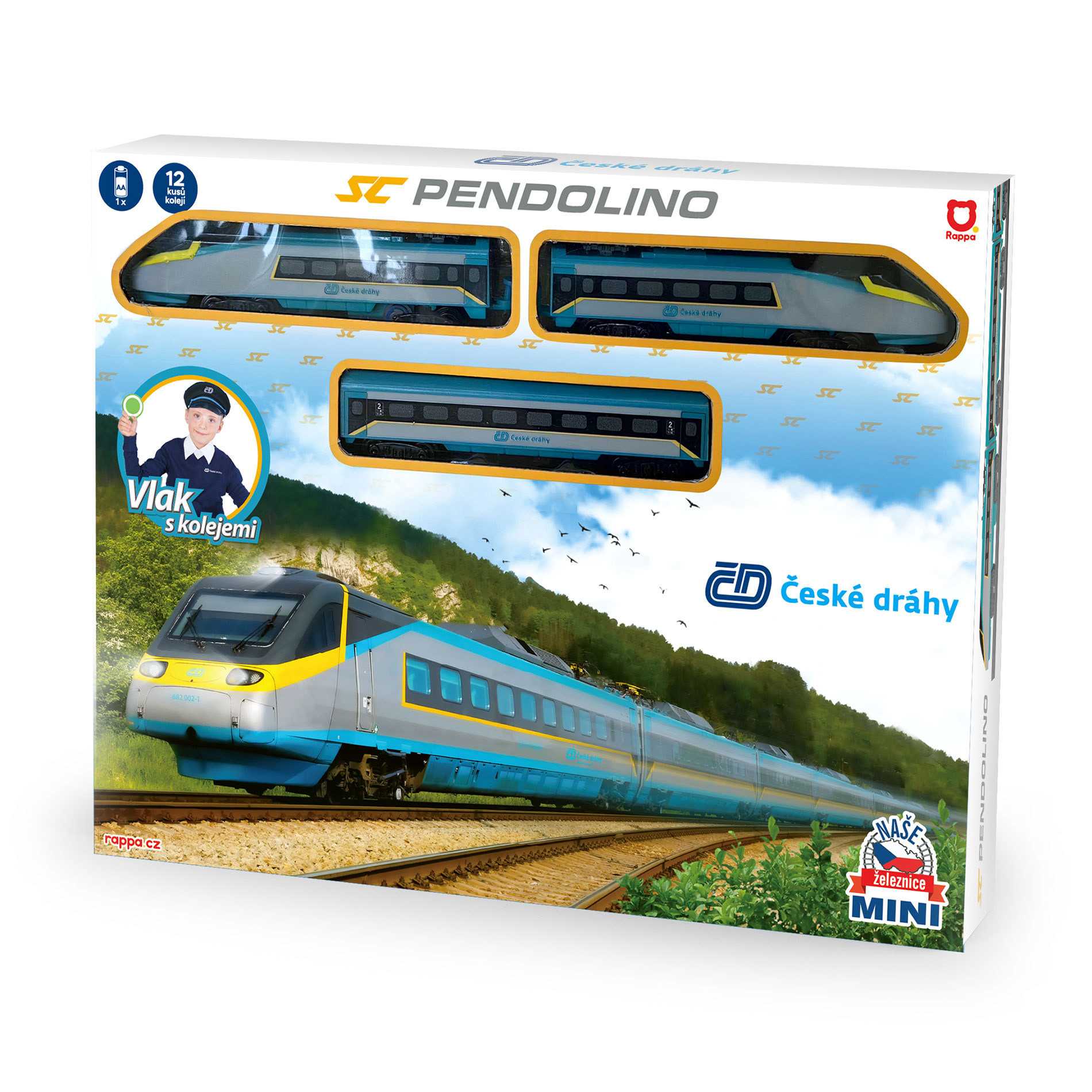 Комплект влакче на батерии Mini Pendolino