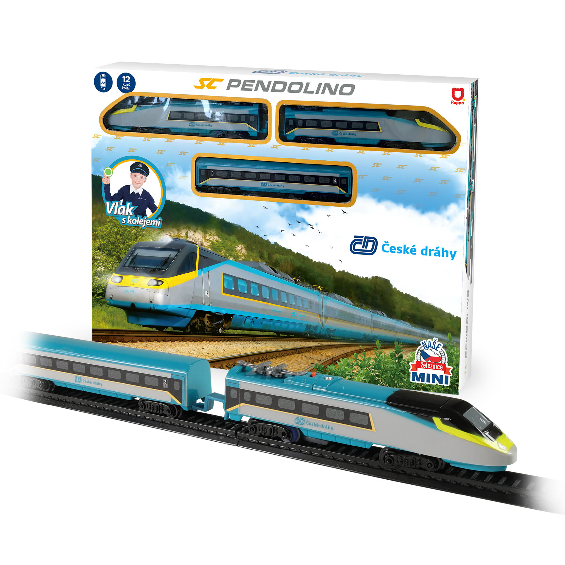 Комплект влакче на батерии Mini Pendolino