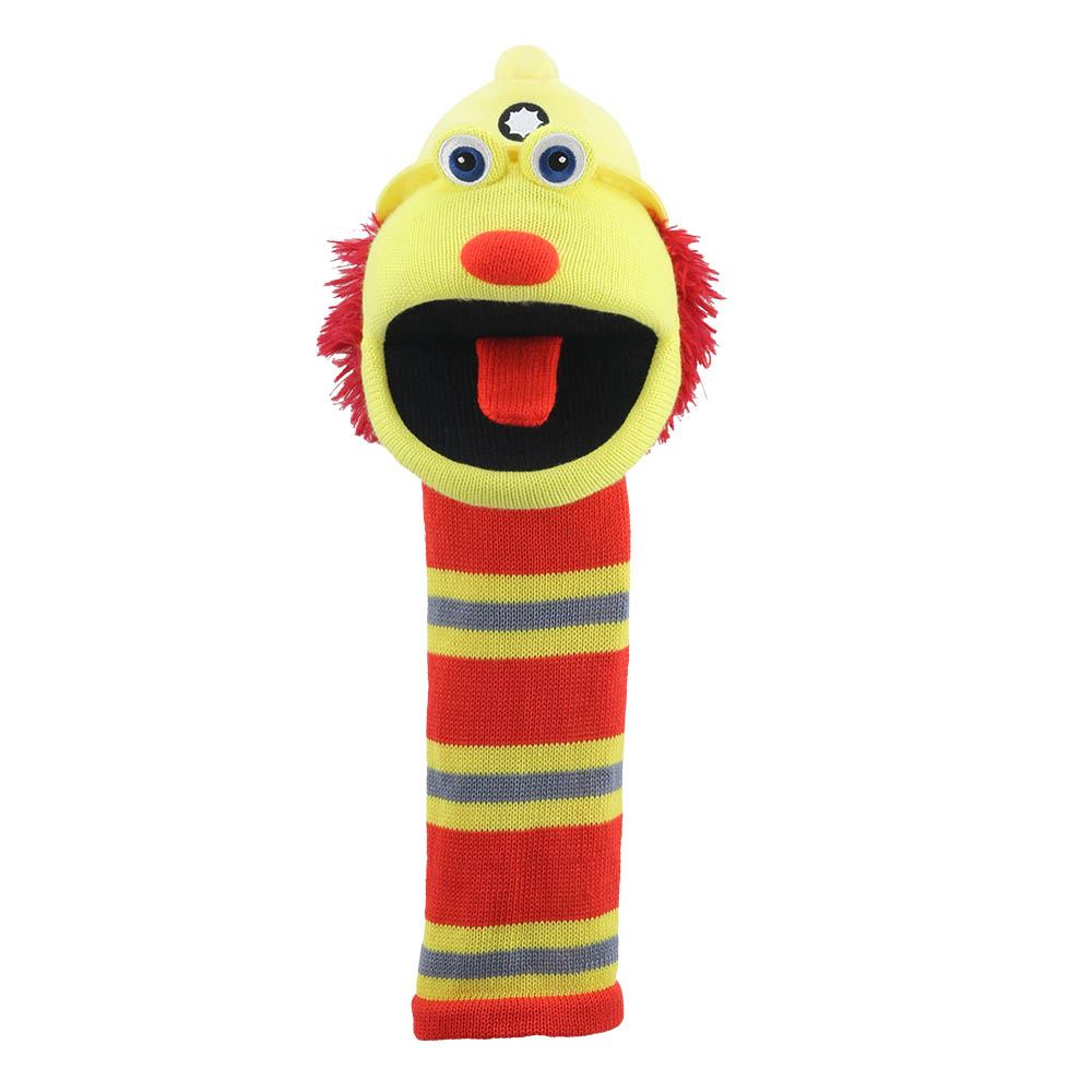 Puppet theater doll Sock Monster Fireman Flint 38 cm.