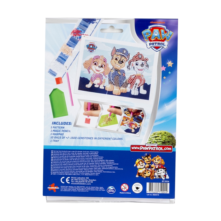 PAW PATROL Диамантена мозайка
