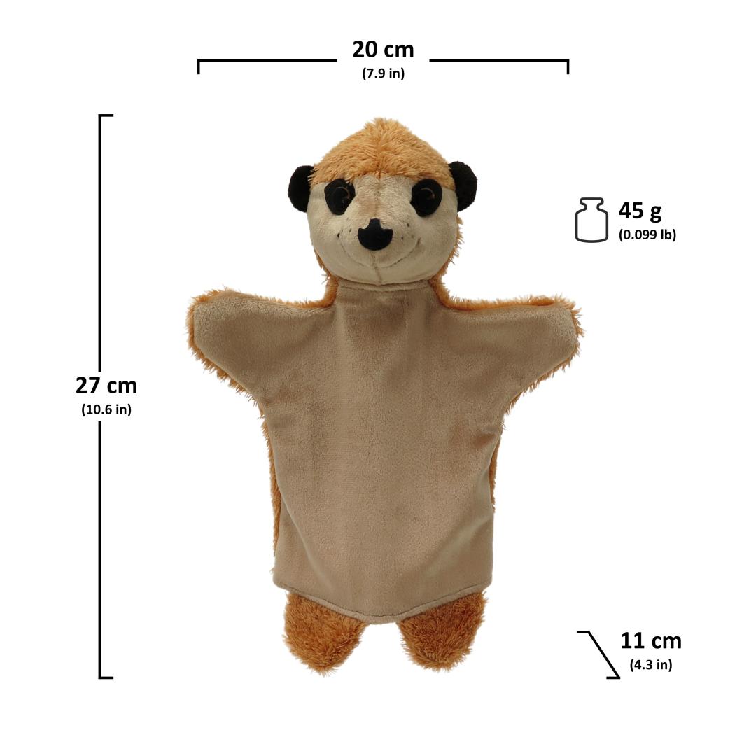 Meerkat theater puppet 27 cm.