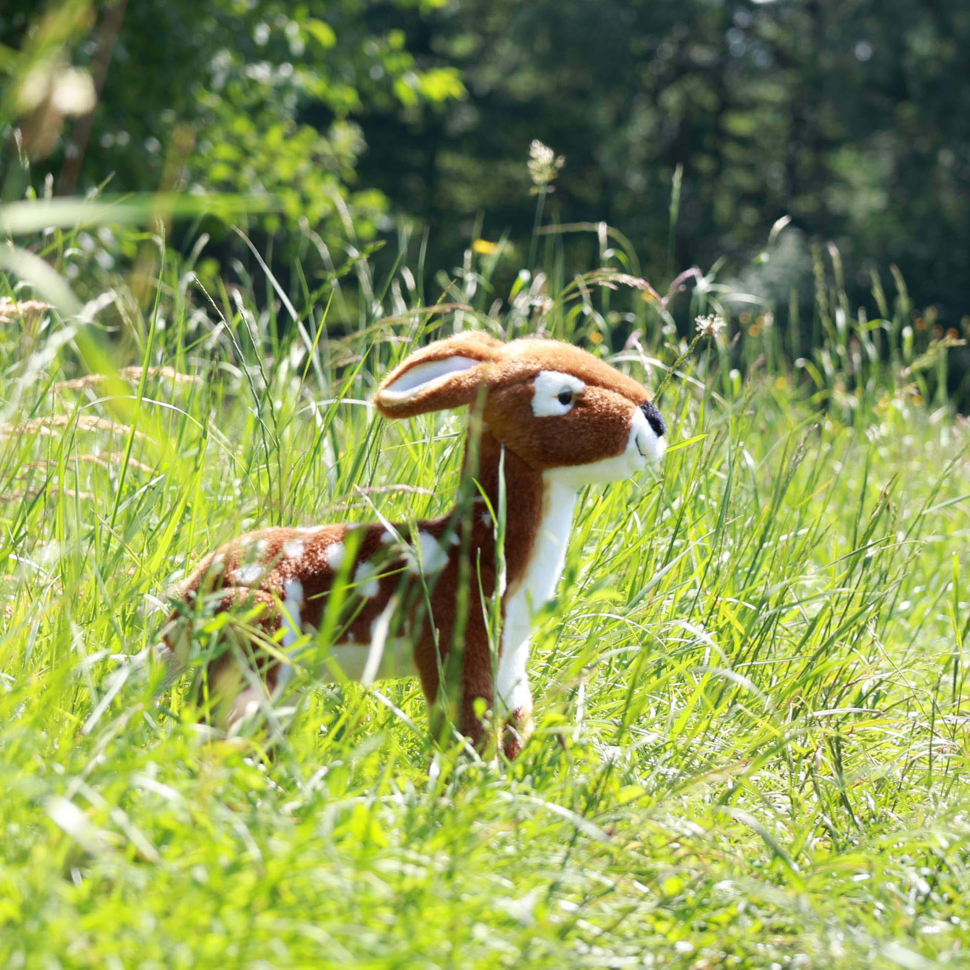 Plush Deer standing 30 cm. Eco Friends series
