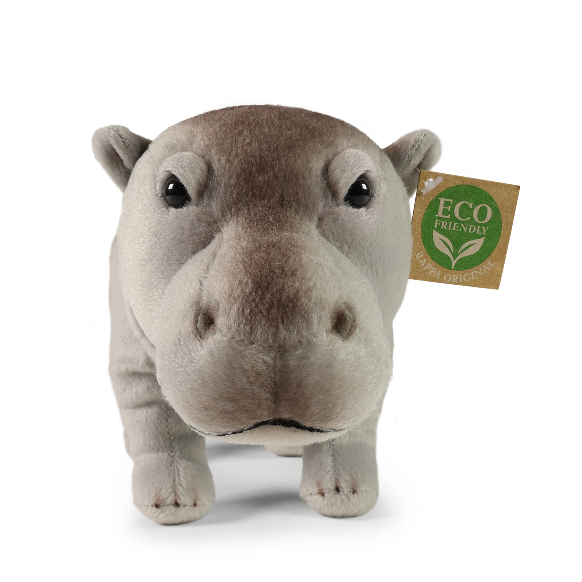 Plush Hippo 32 cm. standing series Eco Friends