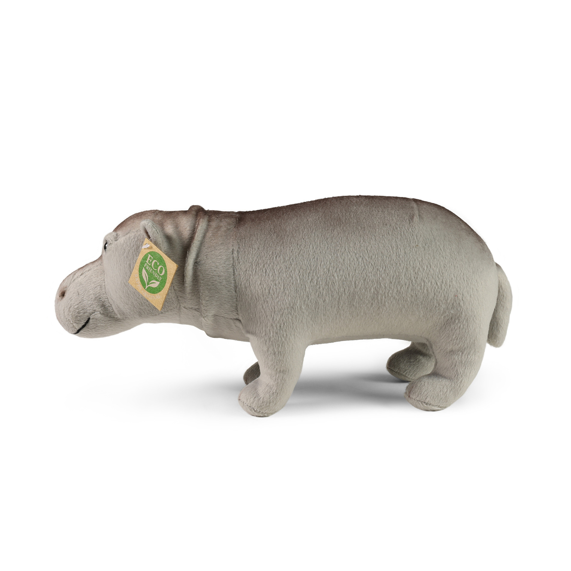 Plush Hippo 32 cm. standing series Eco Friends