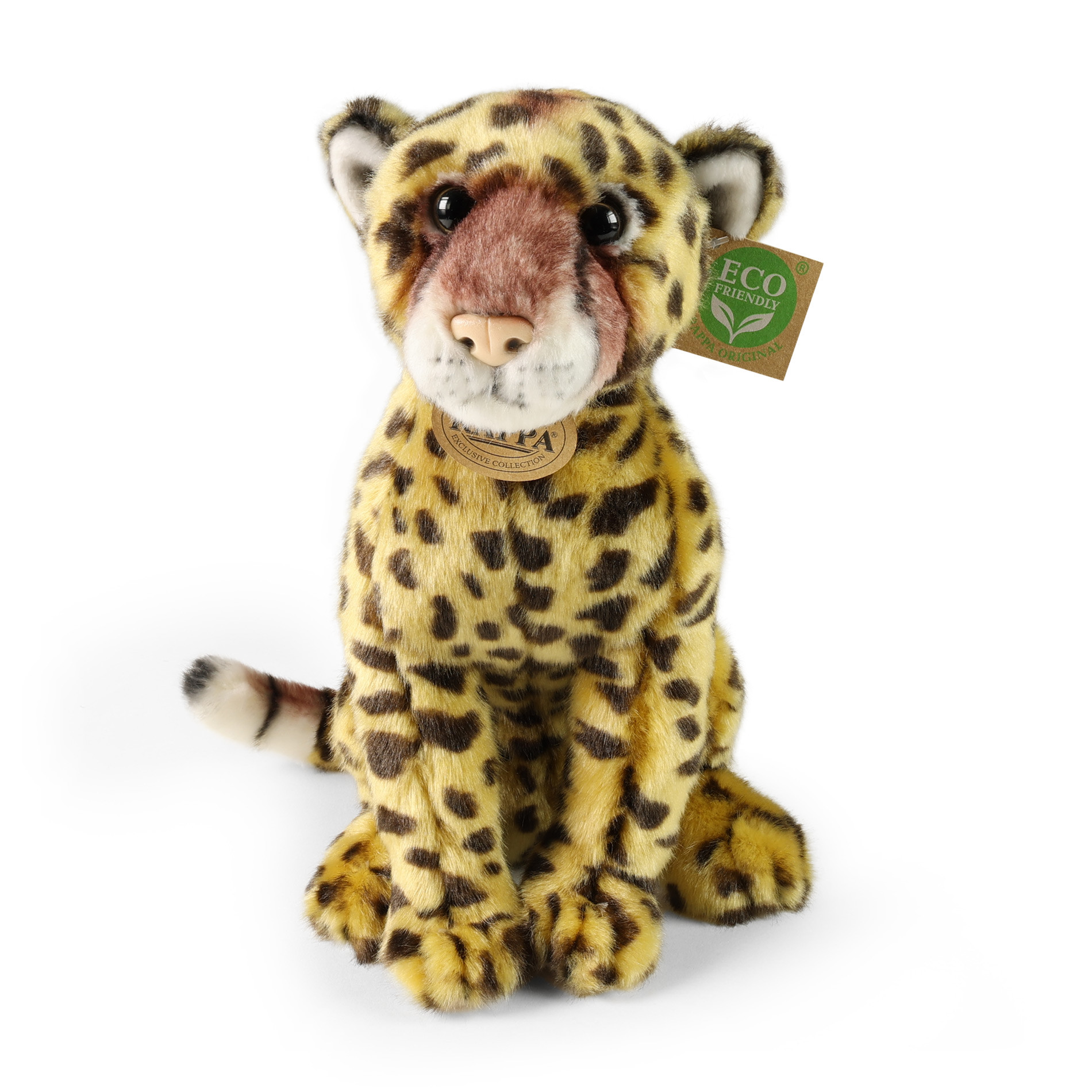 Plush Cheetah 28 cm. sitting series Eco Friends