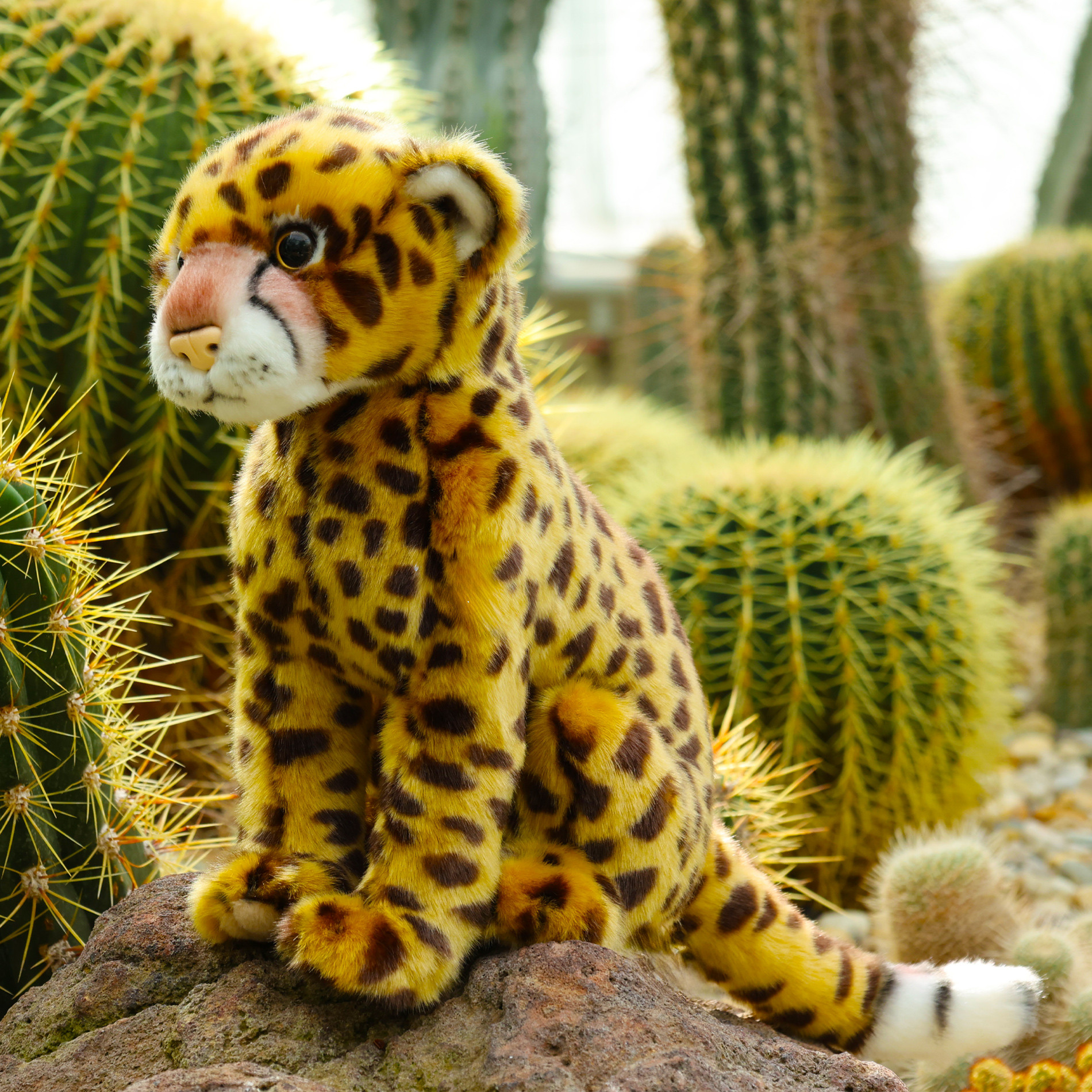 Plush Cheetah 28 cm. sitting series Eco Friends