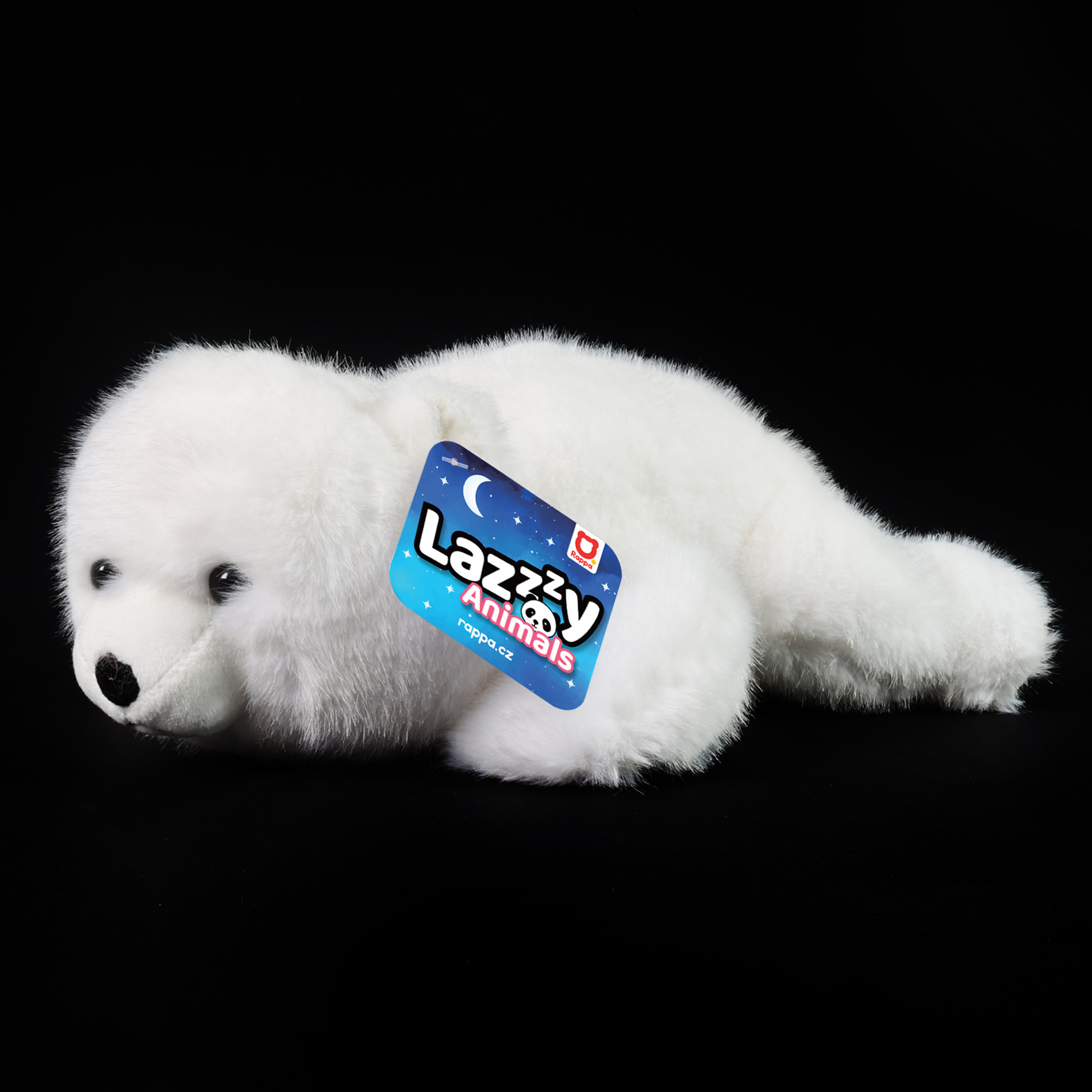 Плюшено Бяло мече 29 см. лежащо серия LazyAnimals
