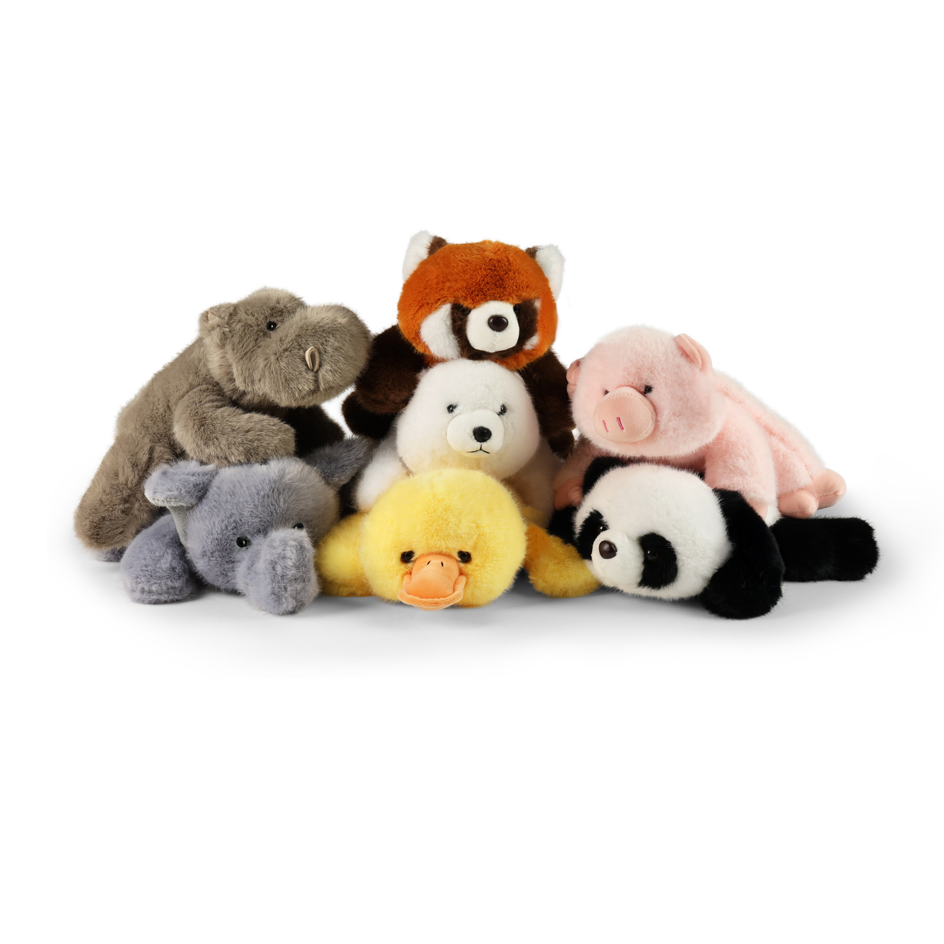 Plush Panda 29 cm. lying down LazyAnimals series
