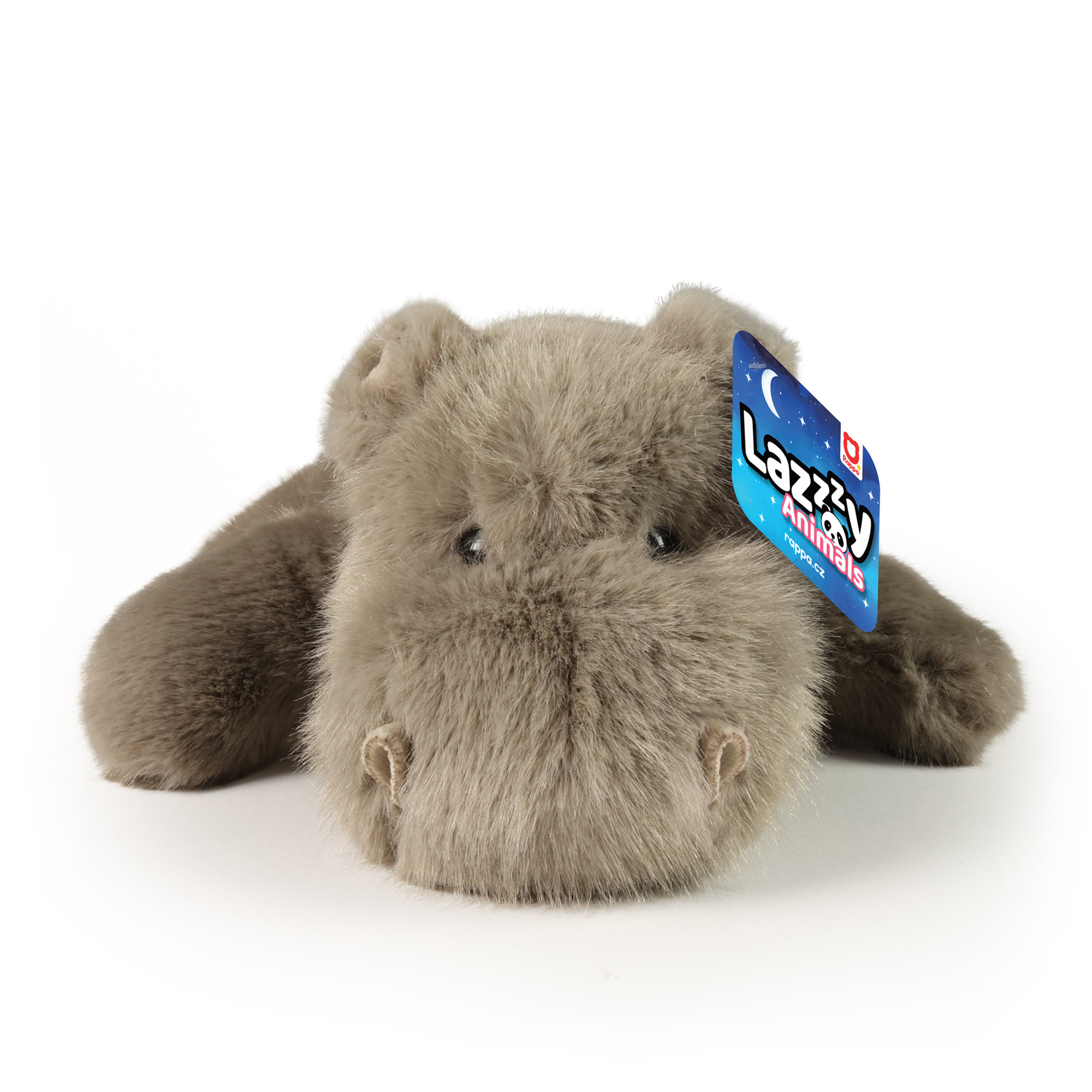 Plush Hippopotamus 29 cm. lying down LazyAnimals series