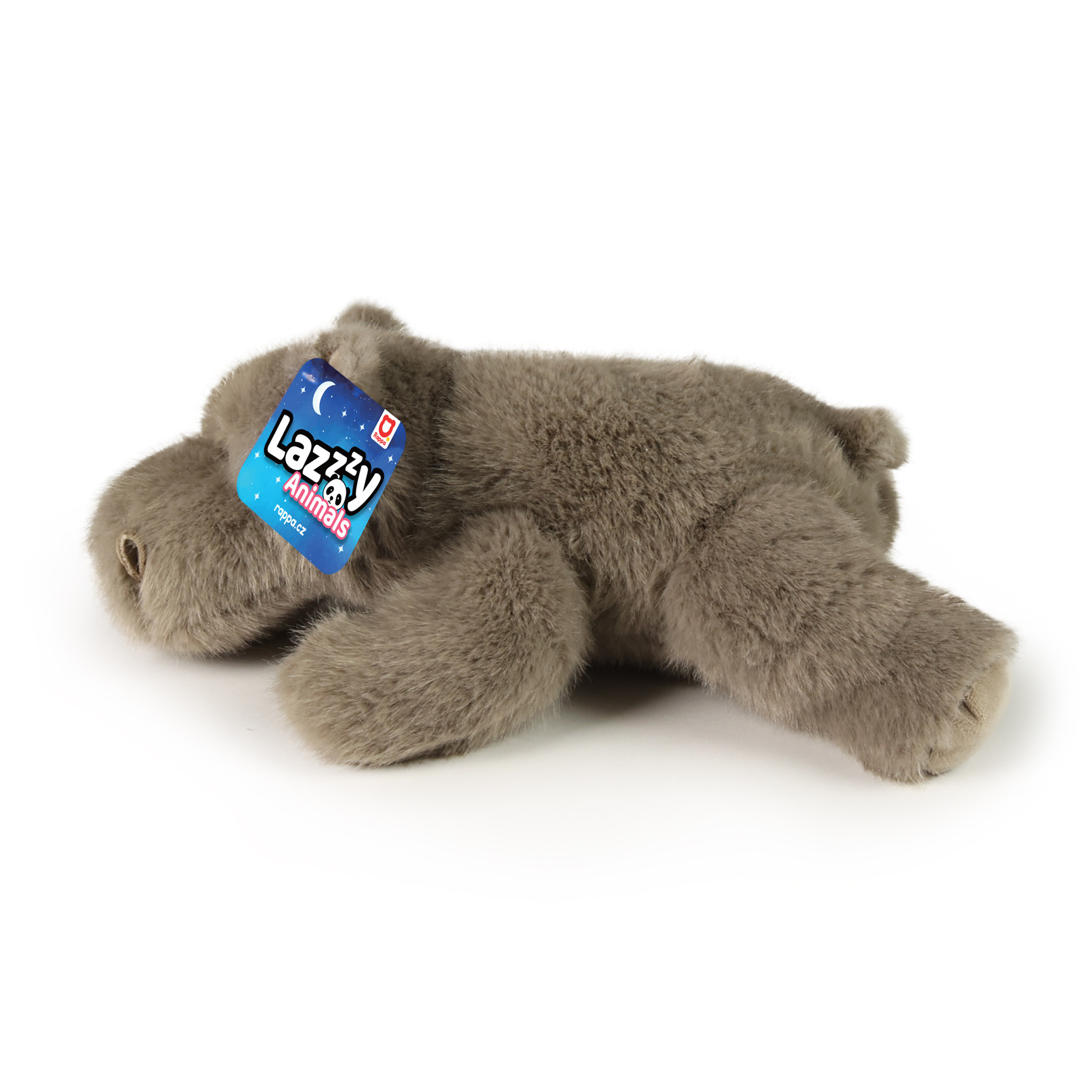Plush Hippopotamus 29 cm. lying down LazyAnimals series