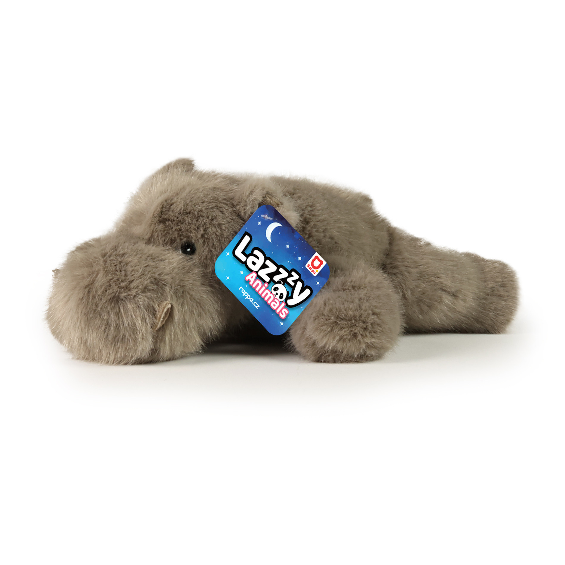 Plush Hippopotamus 29 cm. lying down LazyAnimals series