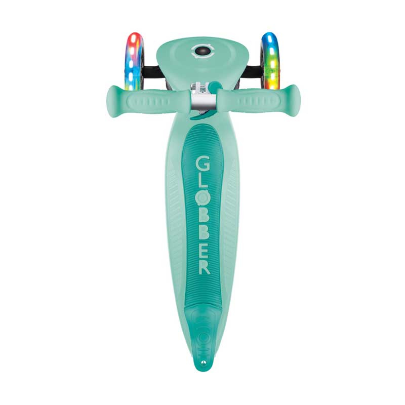 Folding scooter GLOBBER PRIMO FOLDABLE LIGHTS - mint green