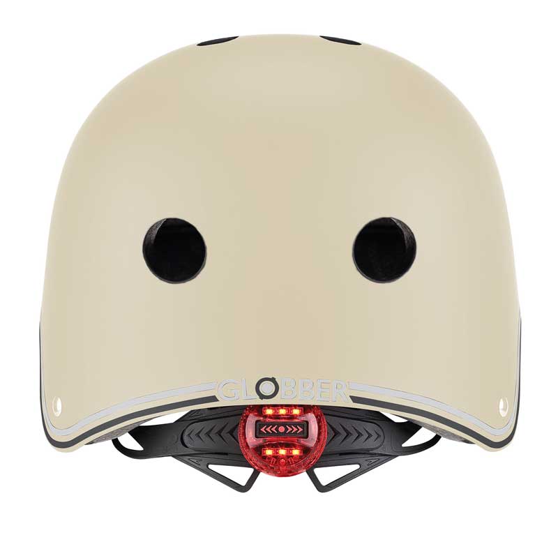 Children's bike and scooter helmet Globber Primo Lights XS/S (48-53CM) - beige