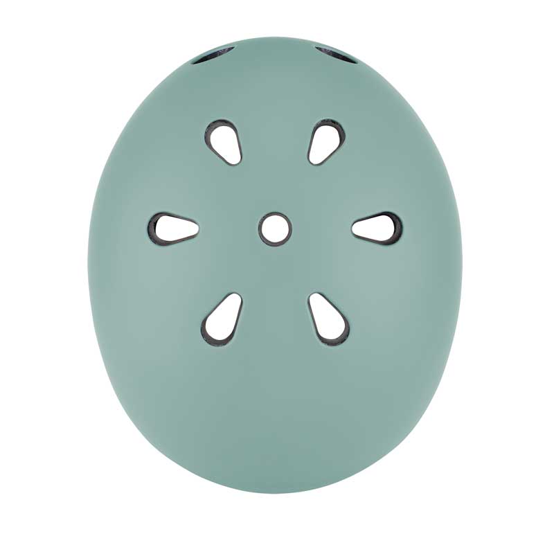 Globber Go Up Lights Kids Scooter Helmet, XXS/XS (45-51cm) - Green