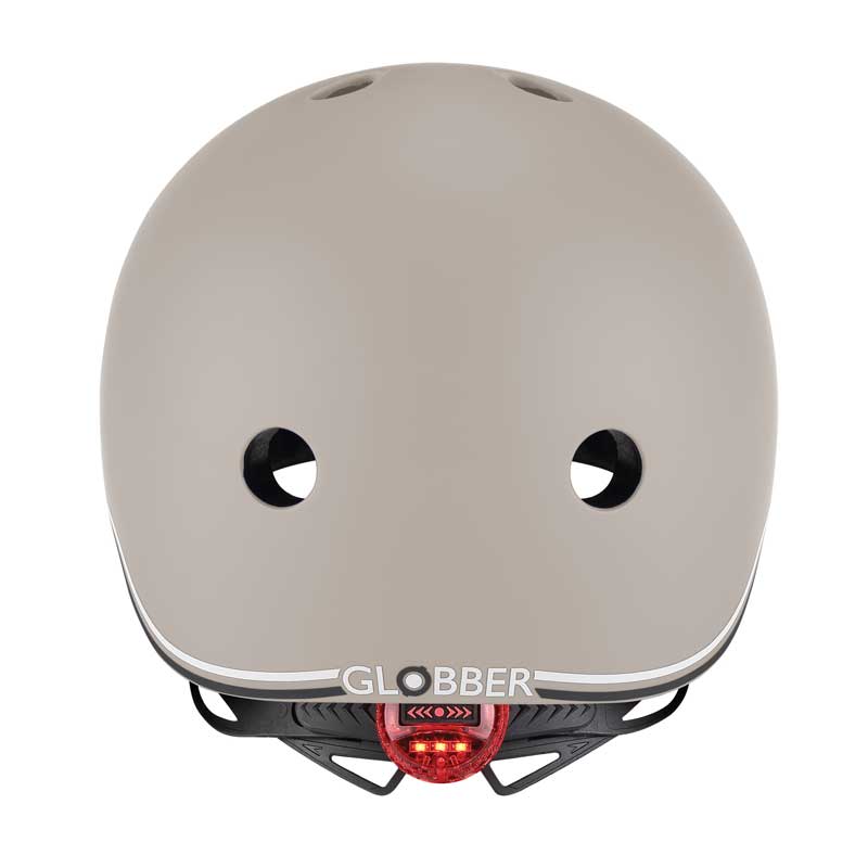 Globber Go Up Lights Kids Scooter Helmet, XXS/XS (45-51cm) - Gray