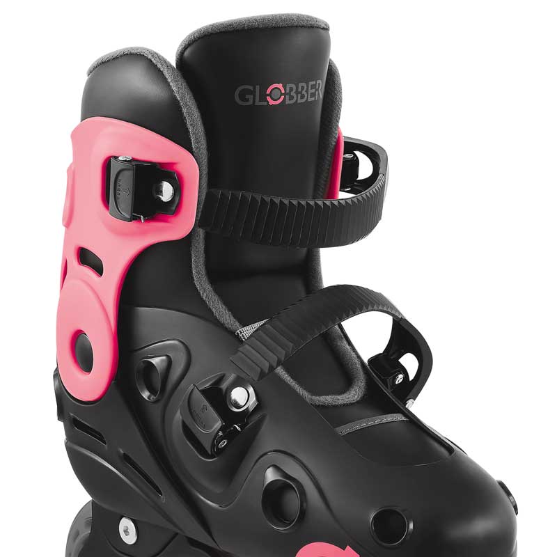 Children's roller skates with light-up wheels Globber, size 34-37, pink