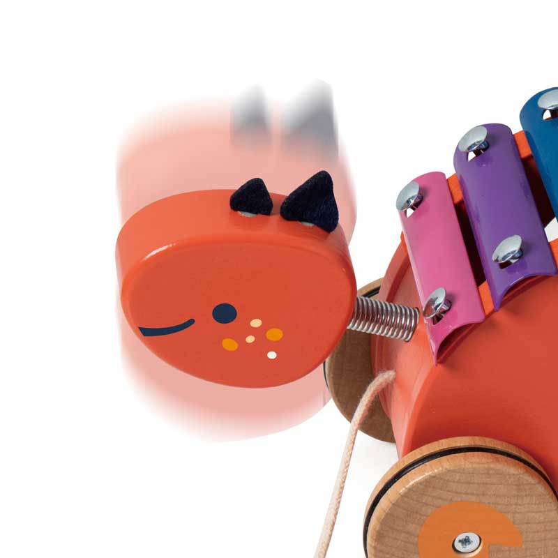 Wooden Xylophone Dinosaur Classic World for Pulling, 18+ months