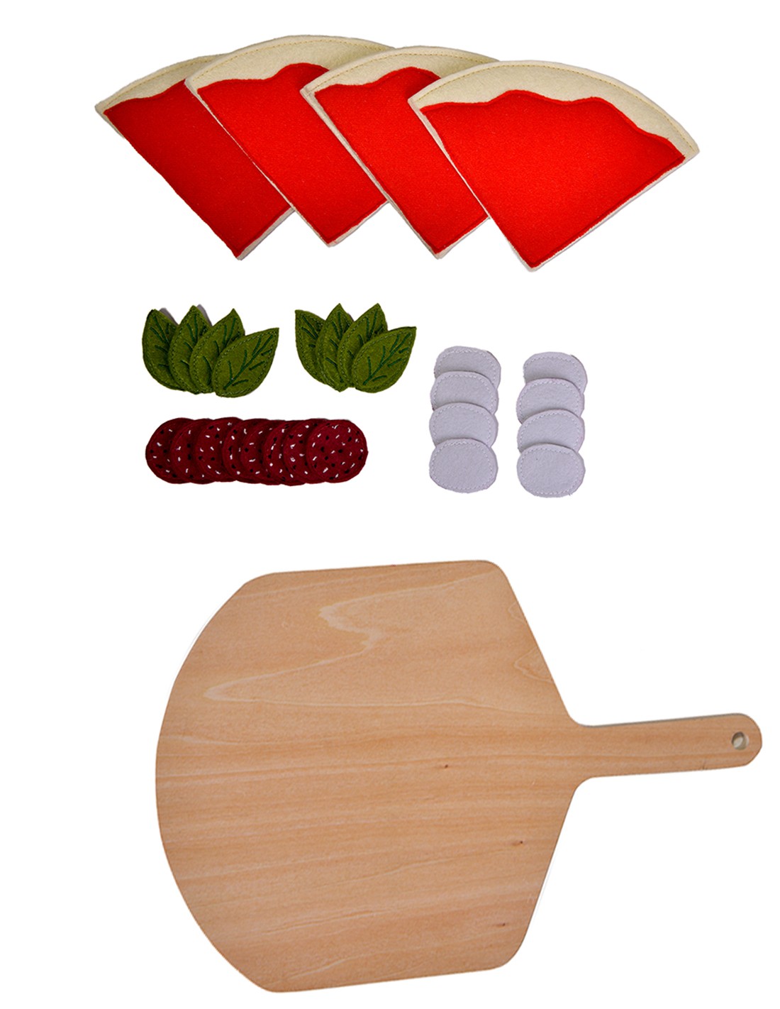 Wooden kitchen set - Pizza with cutting board