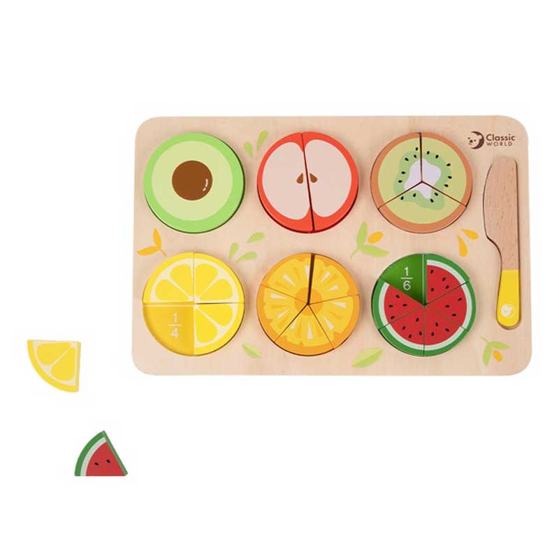 Wooden cutting puzzle - Fruits