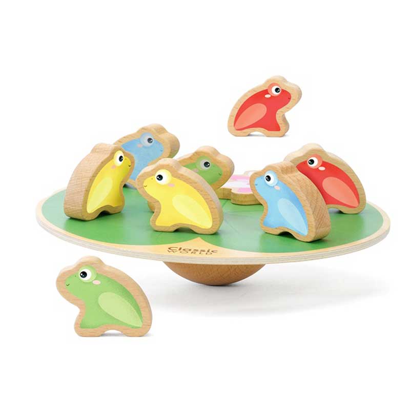 Wooden children's balance game - Water lily with gloves