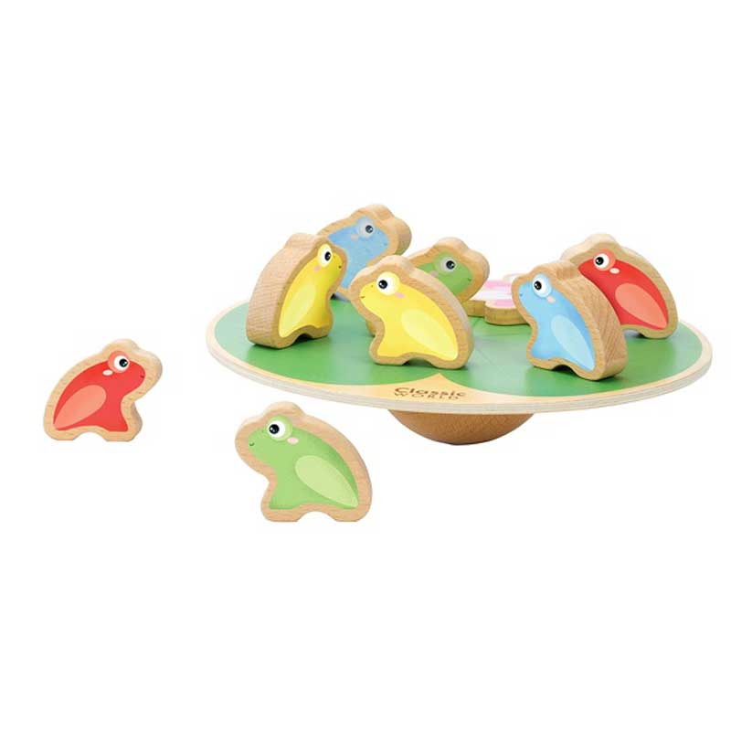 Wooden children's balance game - Water lily with gloves