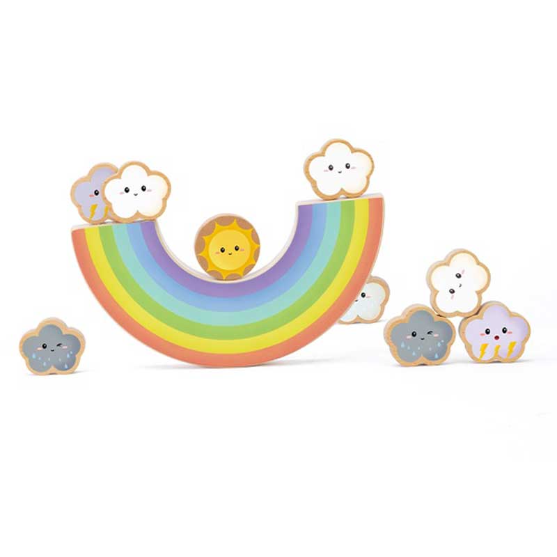Wooden Balance Game - Color Rainbow